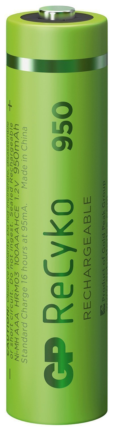 GP ReCyko+ Recharg Batteries AAA 950mah 4pcs 656.161UK