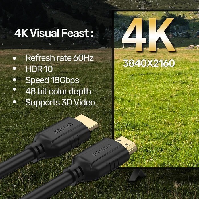 Unitek HDMI 2.0 Cable 5.0m C11079BK-5M