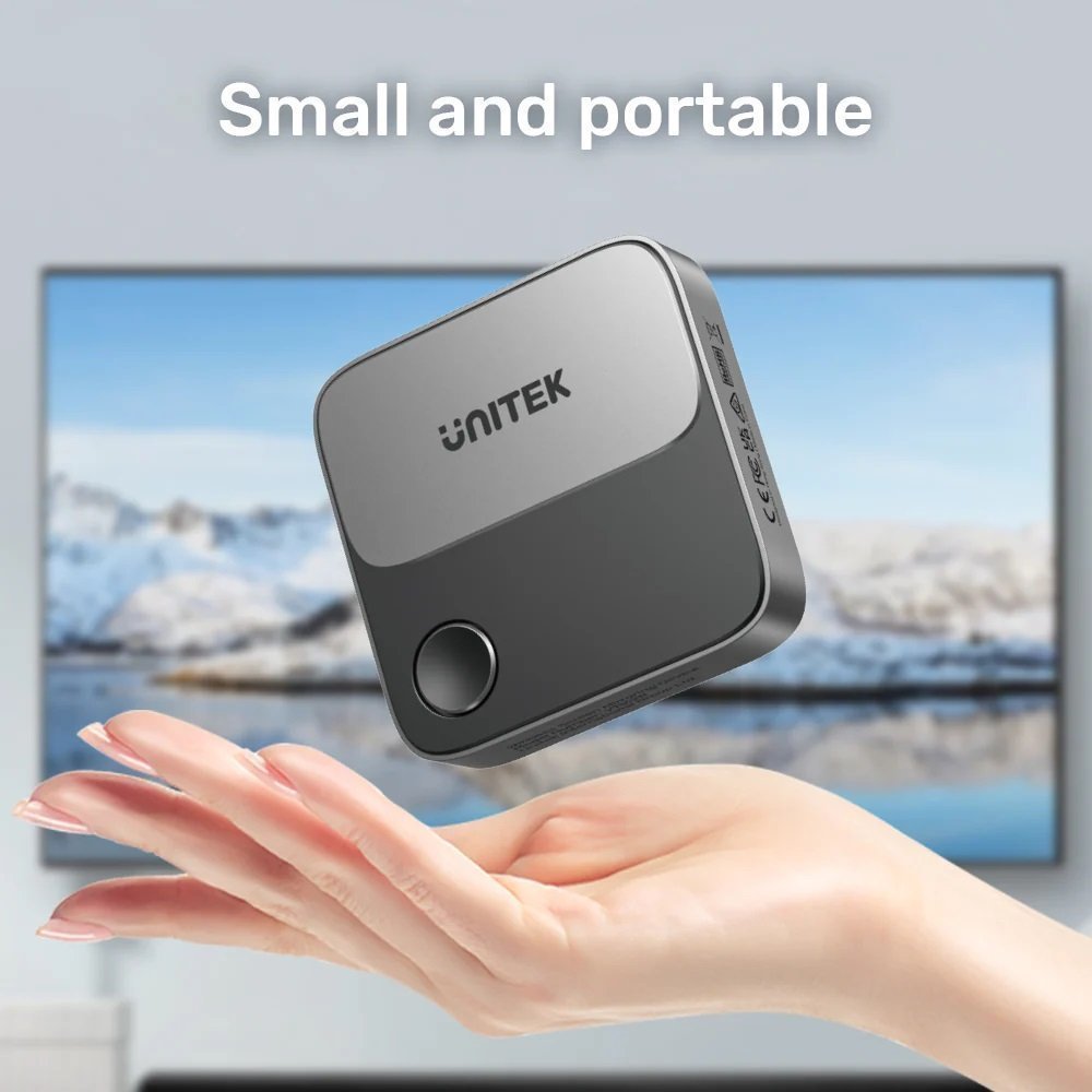 Unitek Wireless Screen Sharing Adapter Up to 25M Black