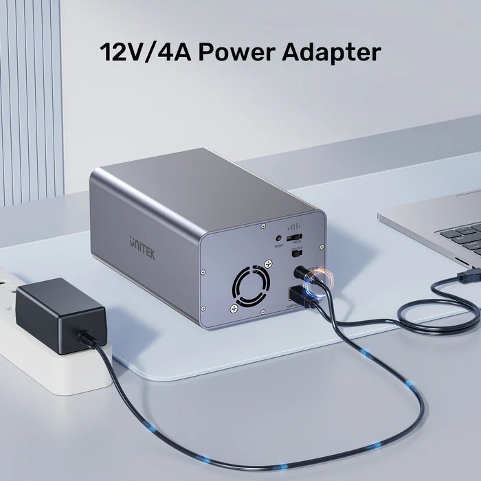 Unitek USB-C 2-Bay External SATA HDD Enclosure with RAID S1308C