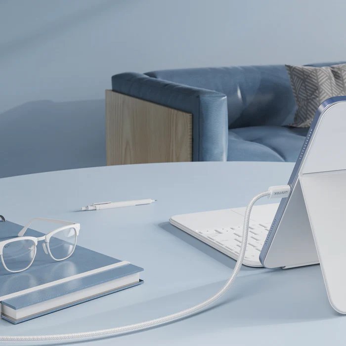 Unitek MC USB-C Cable 100W Magnetic 1.0m White C1414AWH-1M