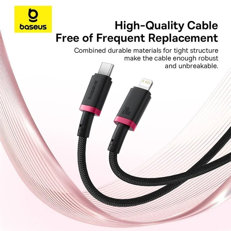Baseus Cable Lightning to USB-C Dura Series Braided 2.0m Black