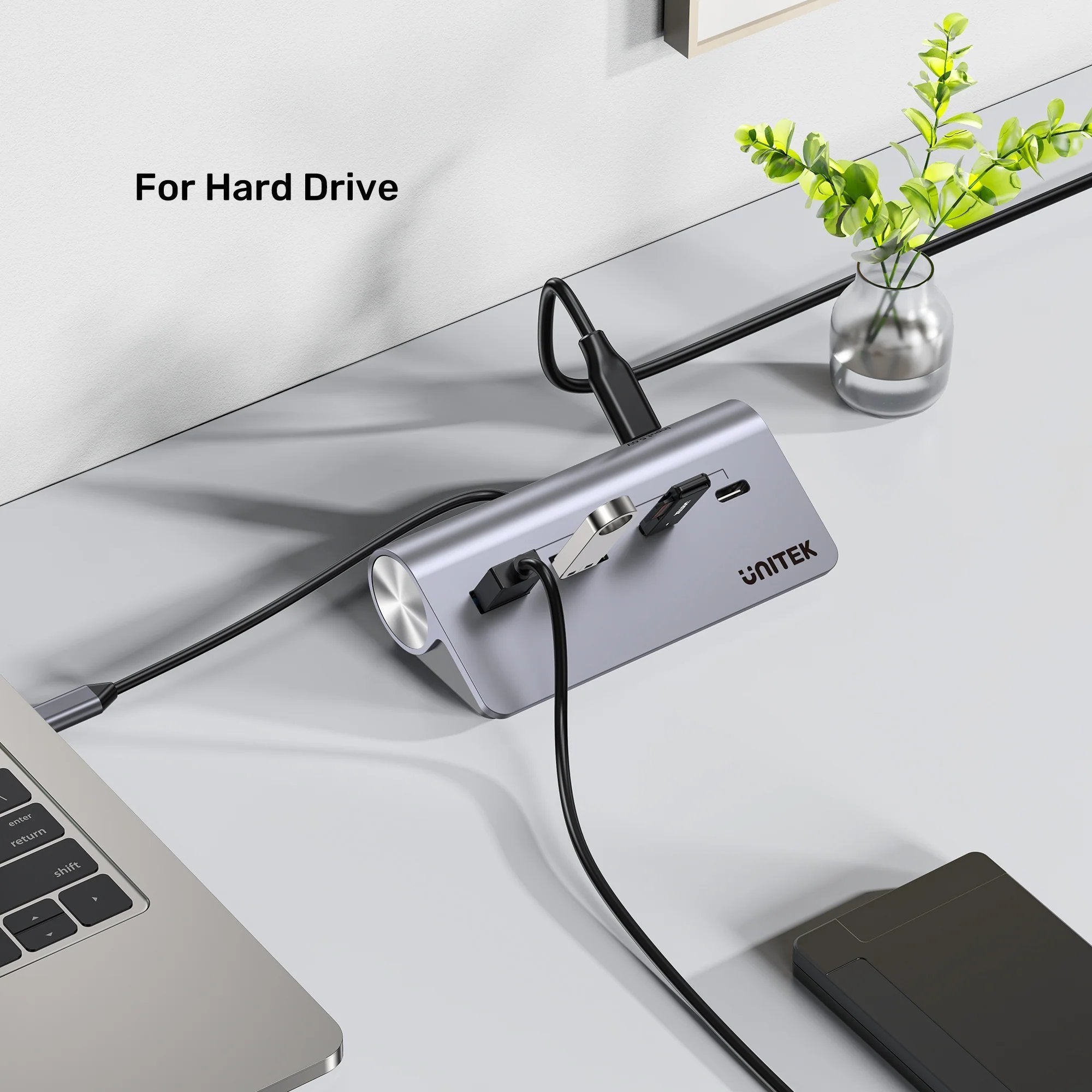 Unitek USB-C Hub 2xUSB-A 2xUSB-C 5Gbps & USB-C Power Port H1337A