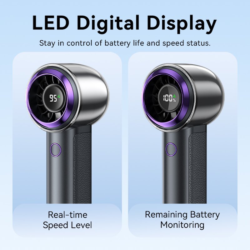 Vention Fan Portable & Adjustable High-Speed with Display PBBV0