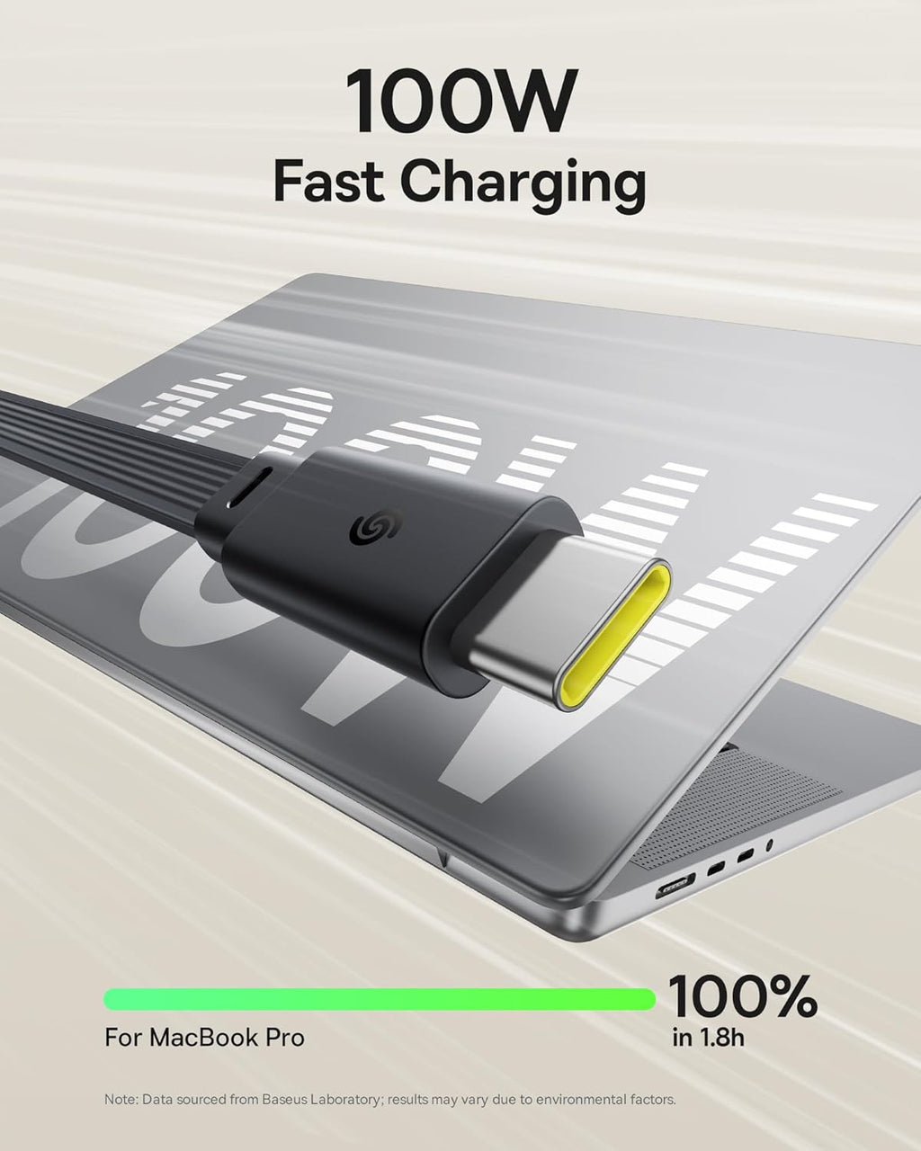 Baseus Cable USB-C to USB-C  Nomos Retractable Cable  100W 1.5m