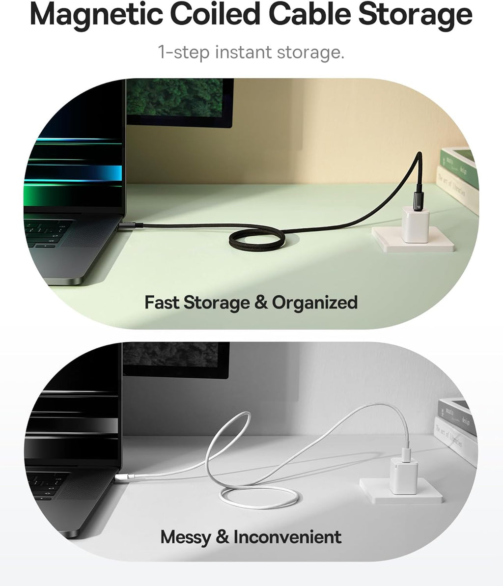 Baseus Cable USB-C to USB-C Tungsten Gold Magnetic Charging Cable 1.0m