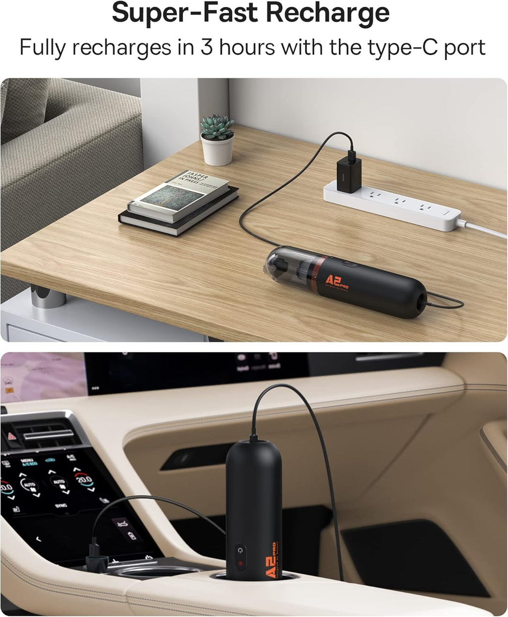 Baseus VA Vacuum Cleaner Pet/Car 6000PA A2Pro