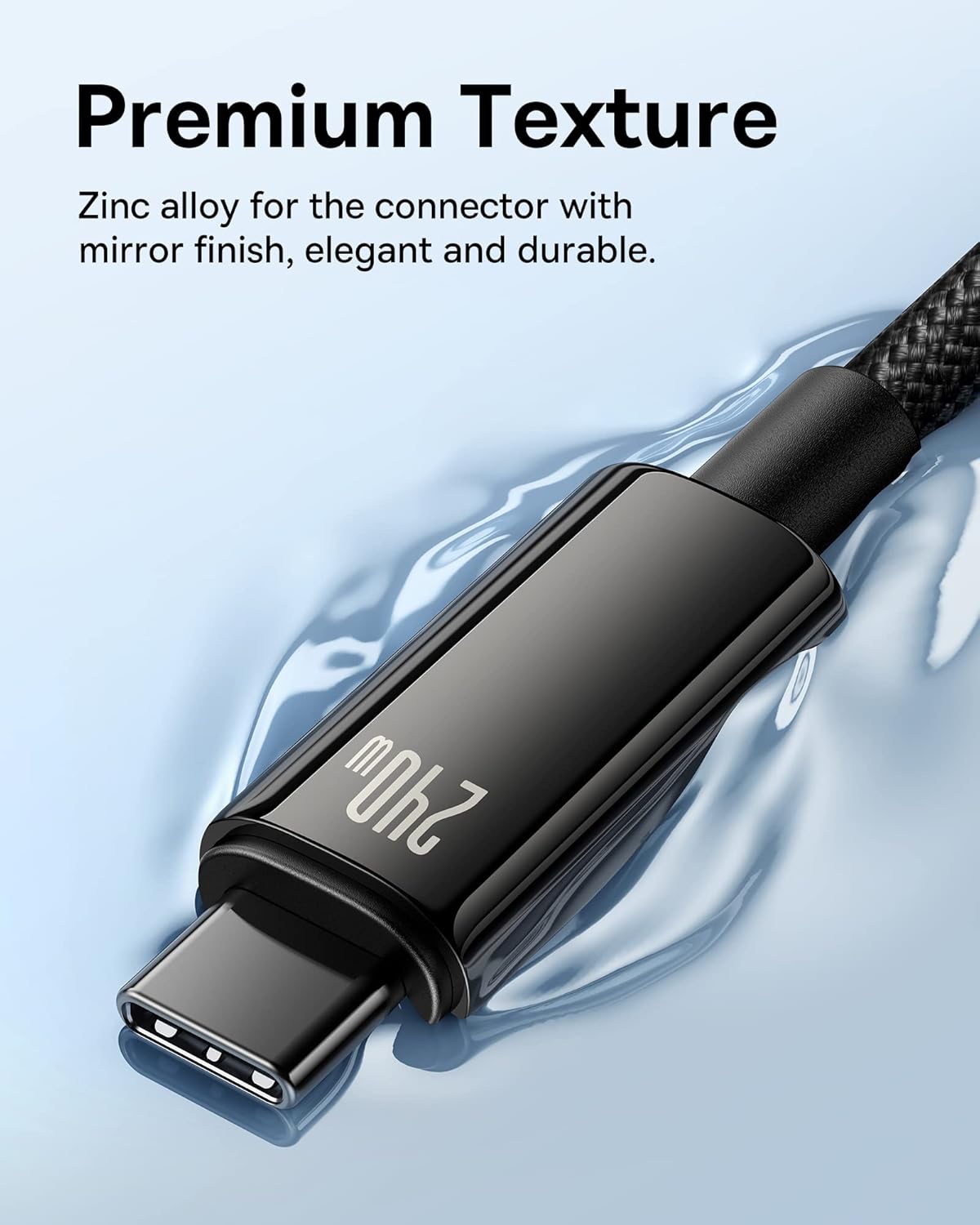 Baseus Cable USB-C to USB-C Tungsten Gold 240W 1.0m Blk