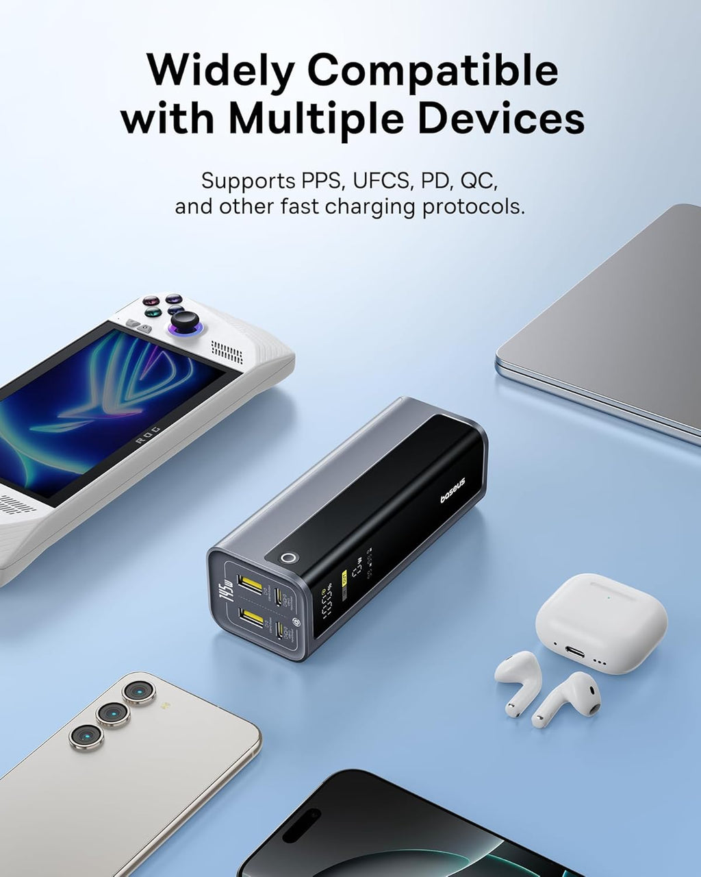 Baseus Powerbank 145W 20800mAh + Display EnerGeek GP12