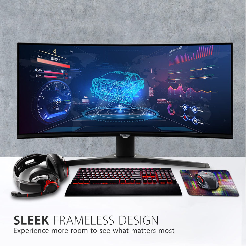 Viewsonic OMNI VX3418-2KPC Ultrawide Monitor 34” Curved 2K 144Hz