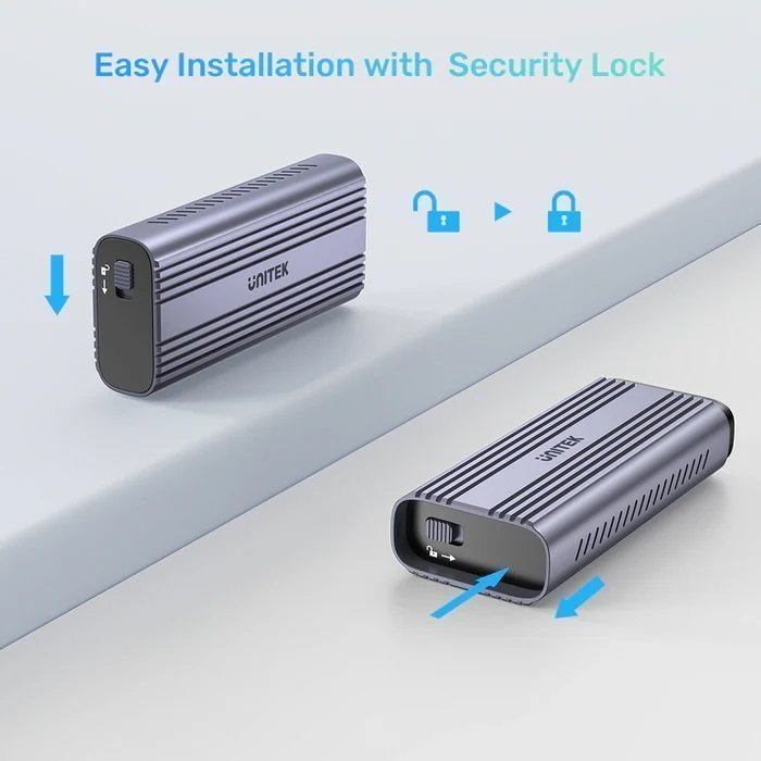 Unitek HDE USB-C NVME/PCIe Enclosure 40Gbps