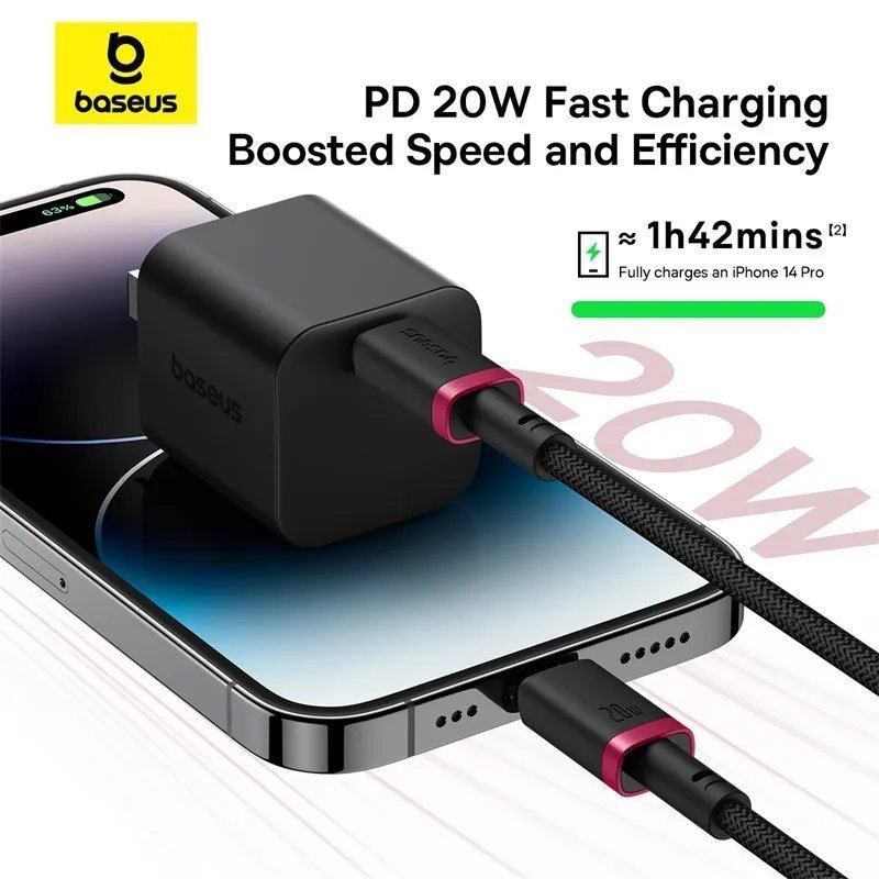 Baseus Cable Lightning to USB-C Dura Series Braided 2.0m Black
