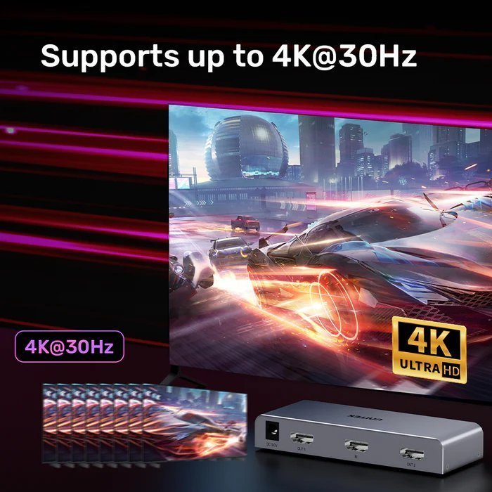Unitek HDMI Splitter 1×2 4K30Hz V1130A