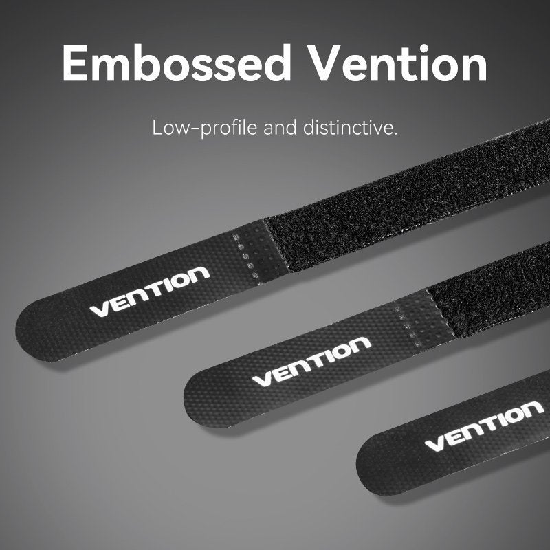 Vention Cable Organiser Hook & Loop Cable Tie 120mm 10 Pcs KANB0-10