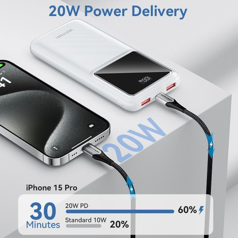 Vention Powerbank 10000mAh 22.5W Black FHKB0