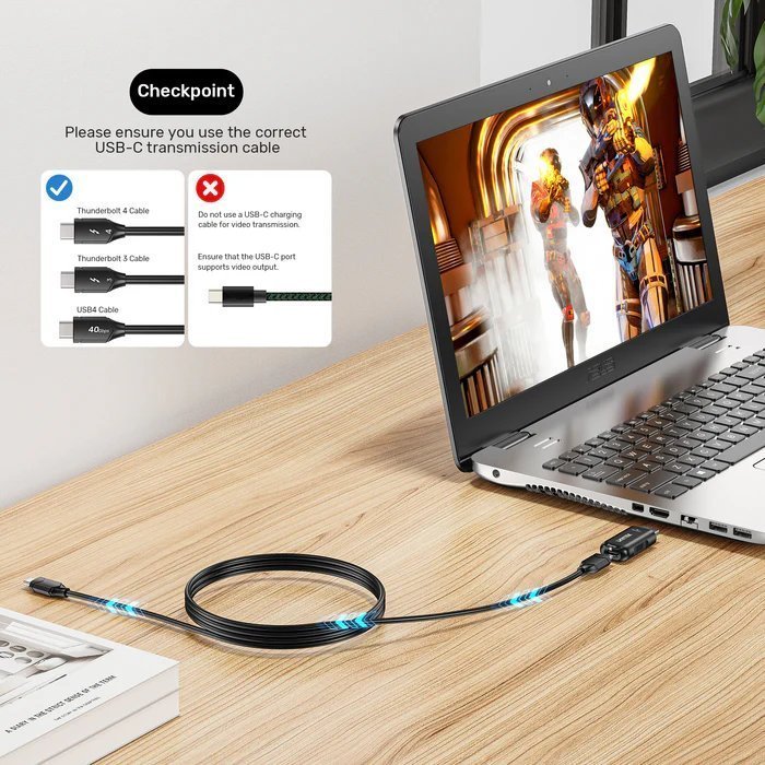 Unitek HDMI Female to USB-C Male Adaptor 4K V1187B