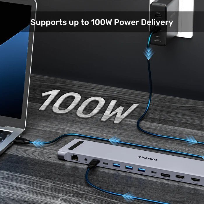 Unitek USB-C Hub Docking Station & 2-Port KVM 10Gbps Triple Display D1106A