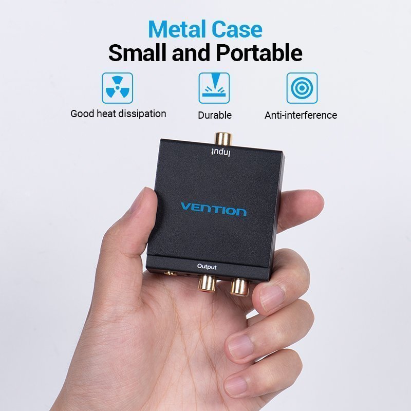 Vention AUDIO CONVERTER Optical/Coaxial Digital to 2RCA Analog BDFB0