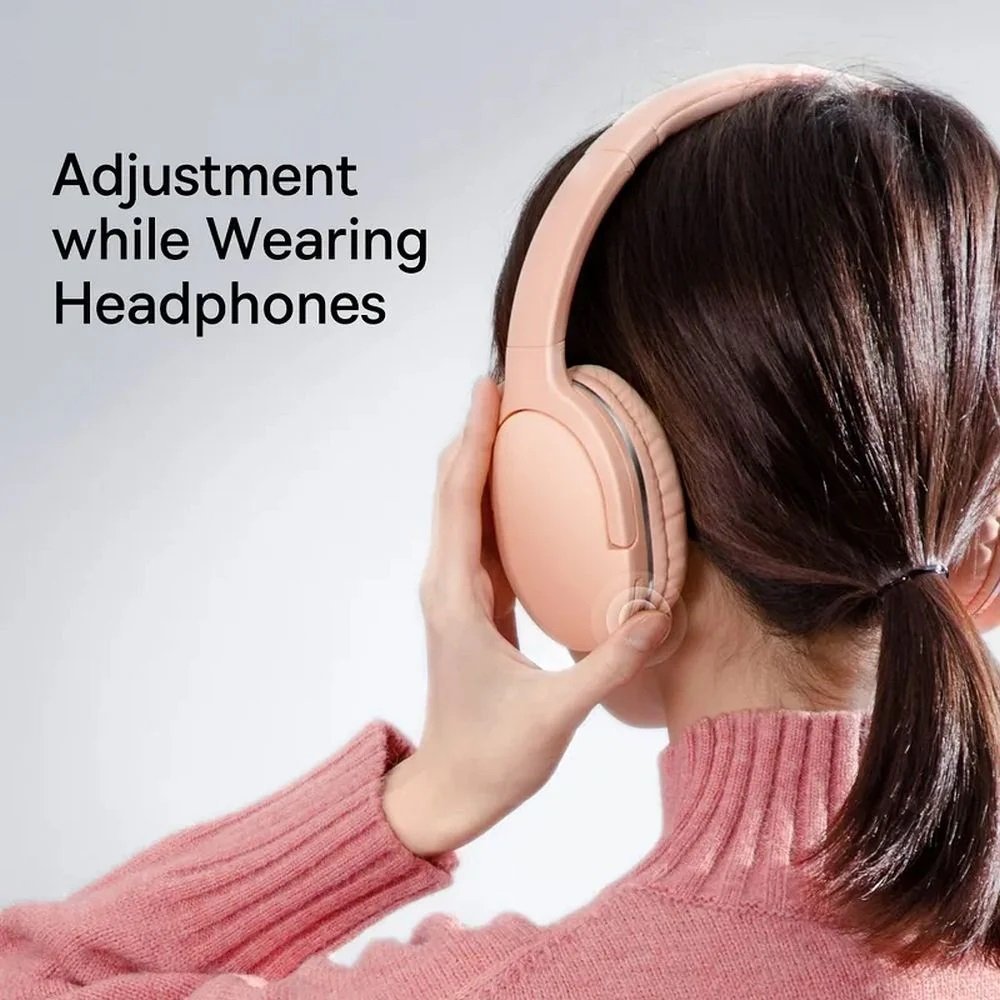 Baseus Wireless Headphones Over Ear Encok D02 Pro v2 Pink
