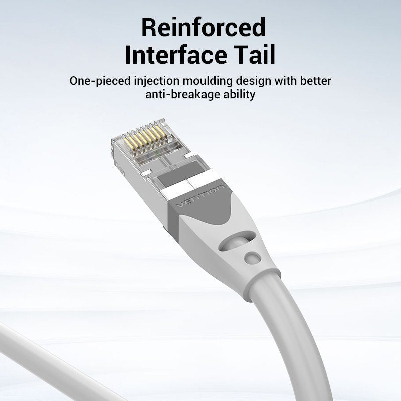 Vention NETWORK Cable CAT6A SFTP 0.5m Grey IBHHD