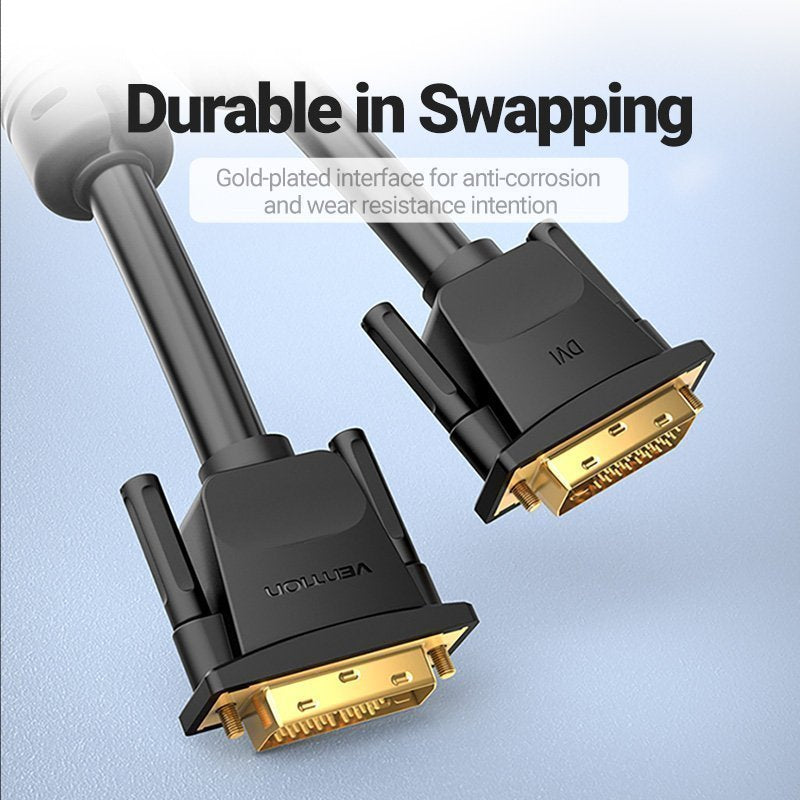 Vention DVI 24+1 Male to Male Cable 1.5m EAABG