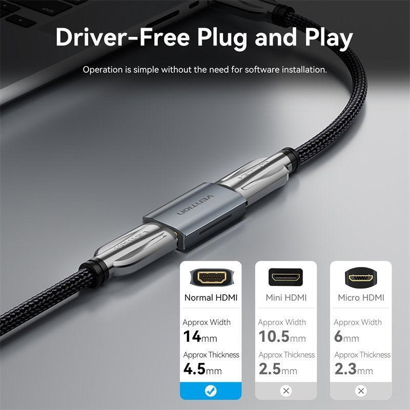 Vention HDMI Repeater for Signal Amplification 8K60Hz AIWH0