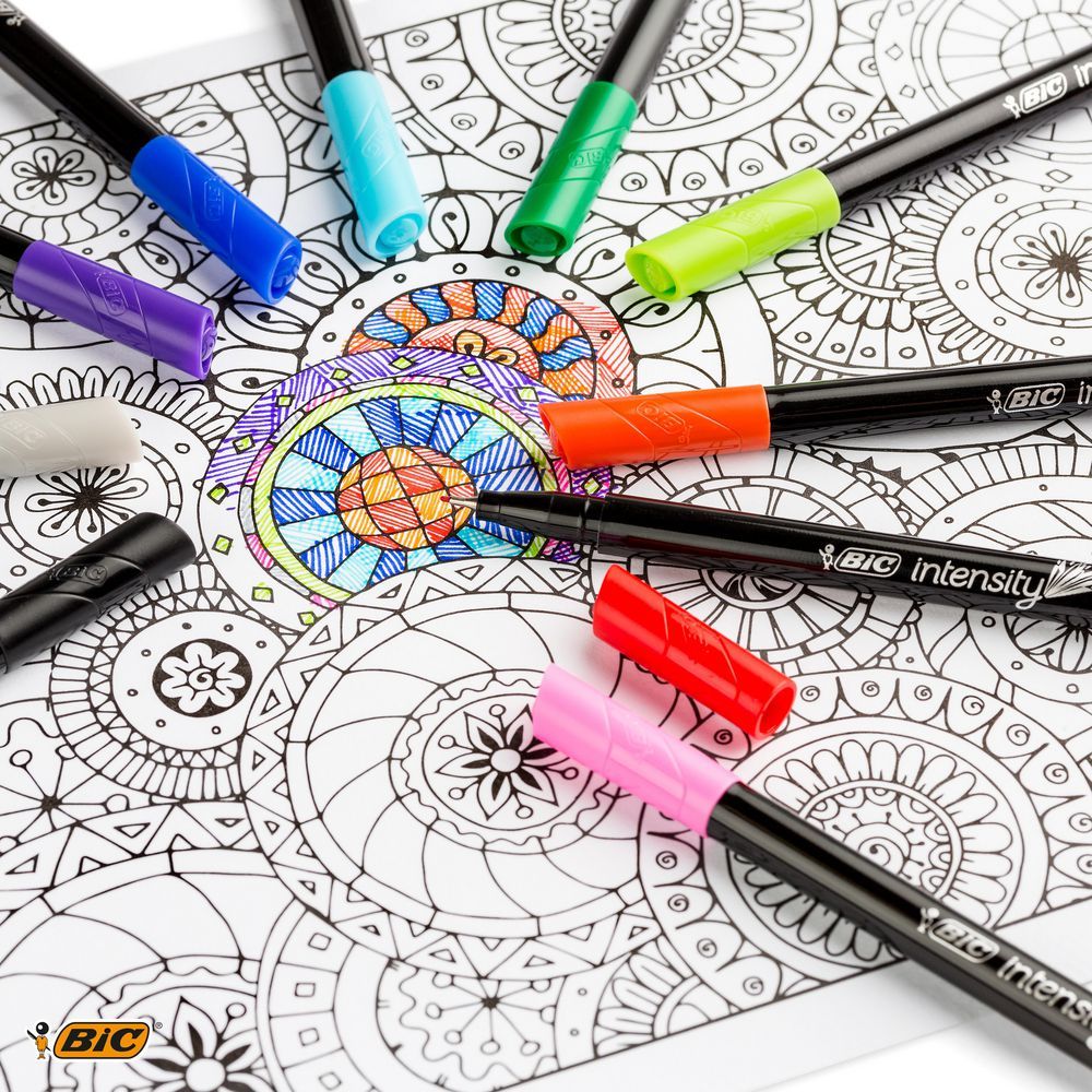 BIC Intensity Fine Pastel Σετ 6 Fineliners με Πολύ Λεπτή Μύτη 0.4 mm σε Παστέλ Αποχρώσεις