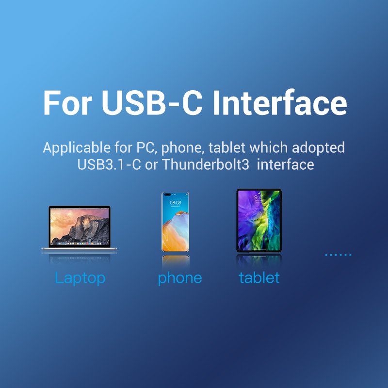 Vention HUB USB-C 3 x USB3.0/Micro-B/Stereo Sound 0.15m TGQBB