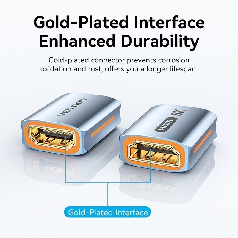 Vention HDMI Coupler Female-Female v2.1 8K Metal AIUH0