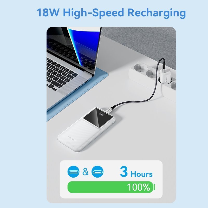Vention Powerbank 10000mAh 22.5W Black FHKB0