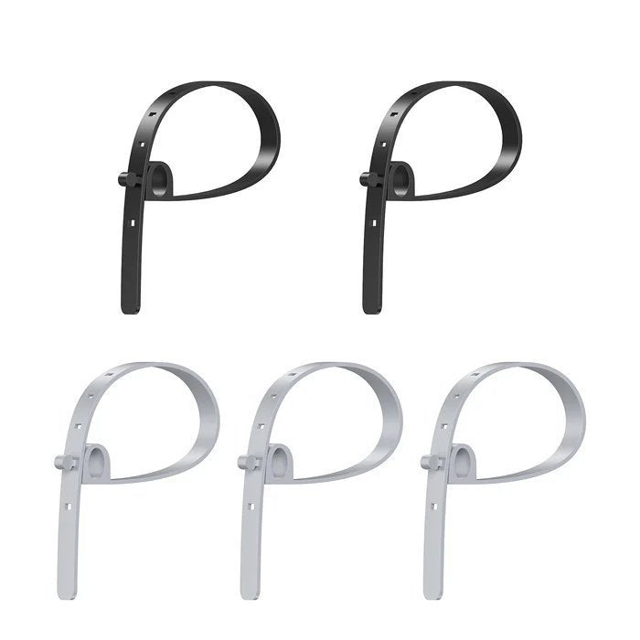 Unitek Cable Organizer Silicone FlexiTies 5pk (2xBlack 3xGrey) 135x10mm OT1095A