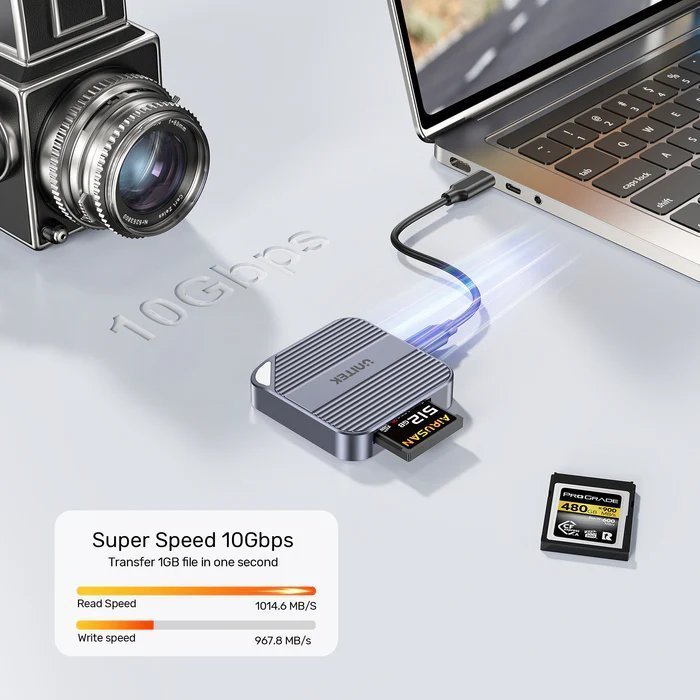 Unitek Card Reader Magnetic CF Express Type B 10Gbps PD100W S1244B