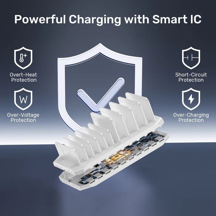 Unitek Charge Station 60W 10-Port 10×2.4A Y-2190D