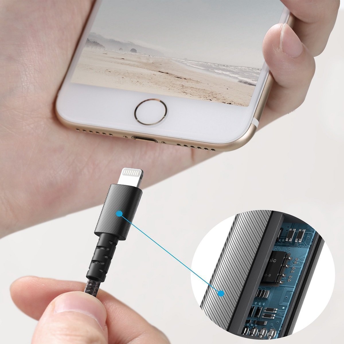 Anker PowerLine Select+ USB-A to MFI Lightning 1.8m Black