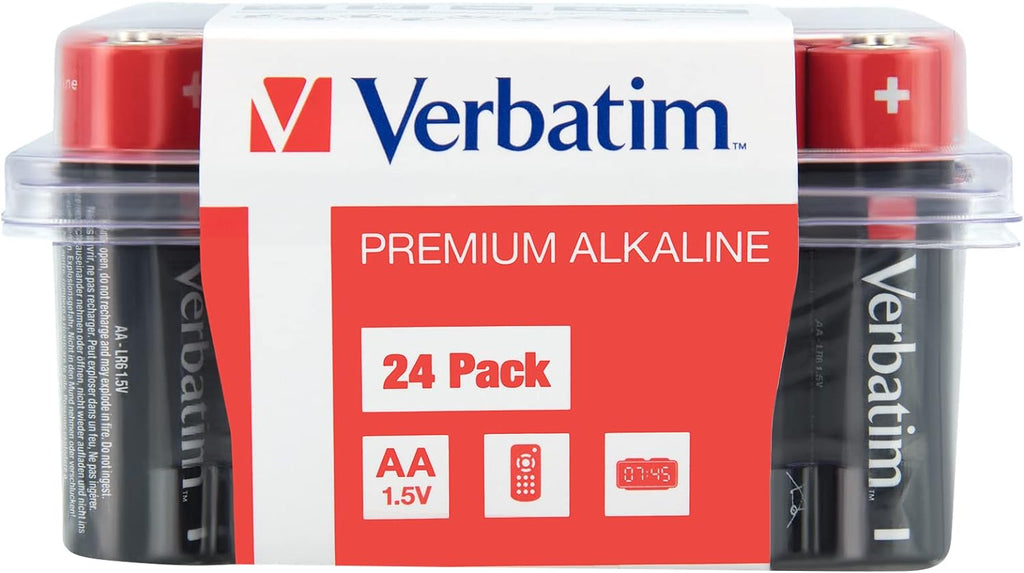 Verbatim Alkaline AA 24pcs Batteries (Box)