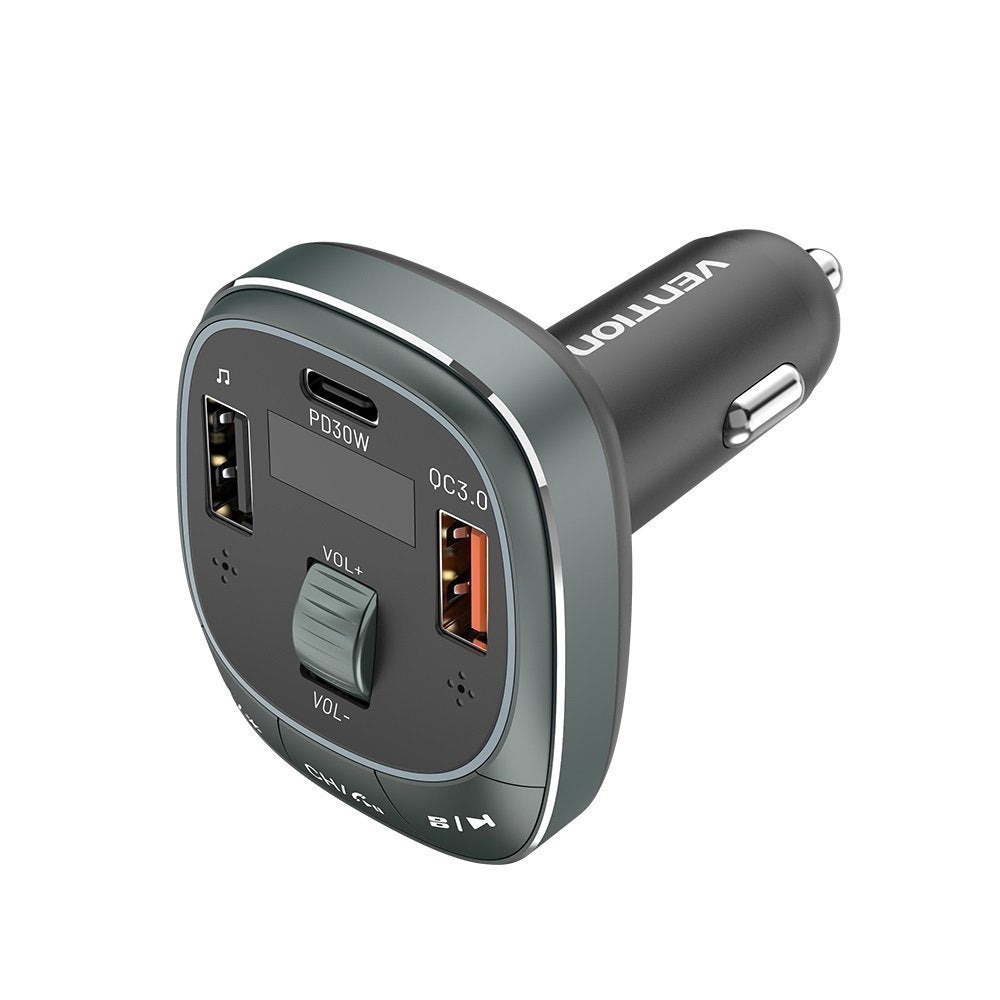 Vention Car FM Transmitter & Charger 3xUSB 30W/18W/5W FFLB0
