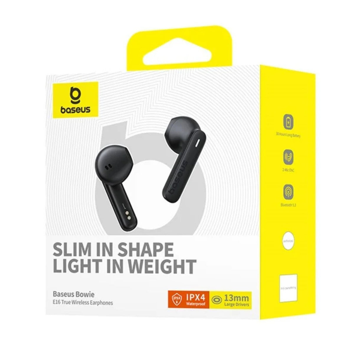 Baseus Headphones In Ear TWS Plastic Bowie E16 Black