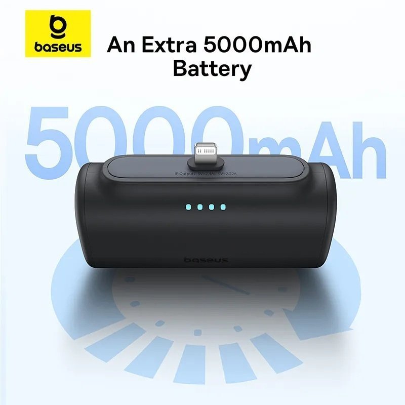 Baseus Powerbank 20W 5000mAh Plug-In Lightning 20W Black