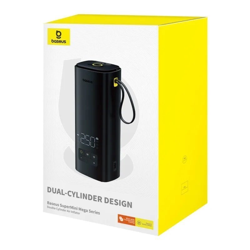 Baseus Car Inflator Pump Wireless SUPER MINI MEGA Double Cylinder
