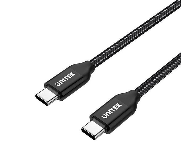 Unitek C14059BK Braided Type-C to Type-C Cable PD 100W 2.0m