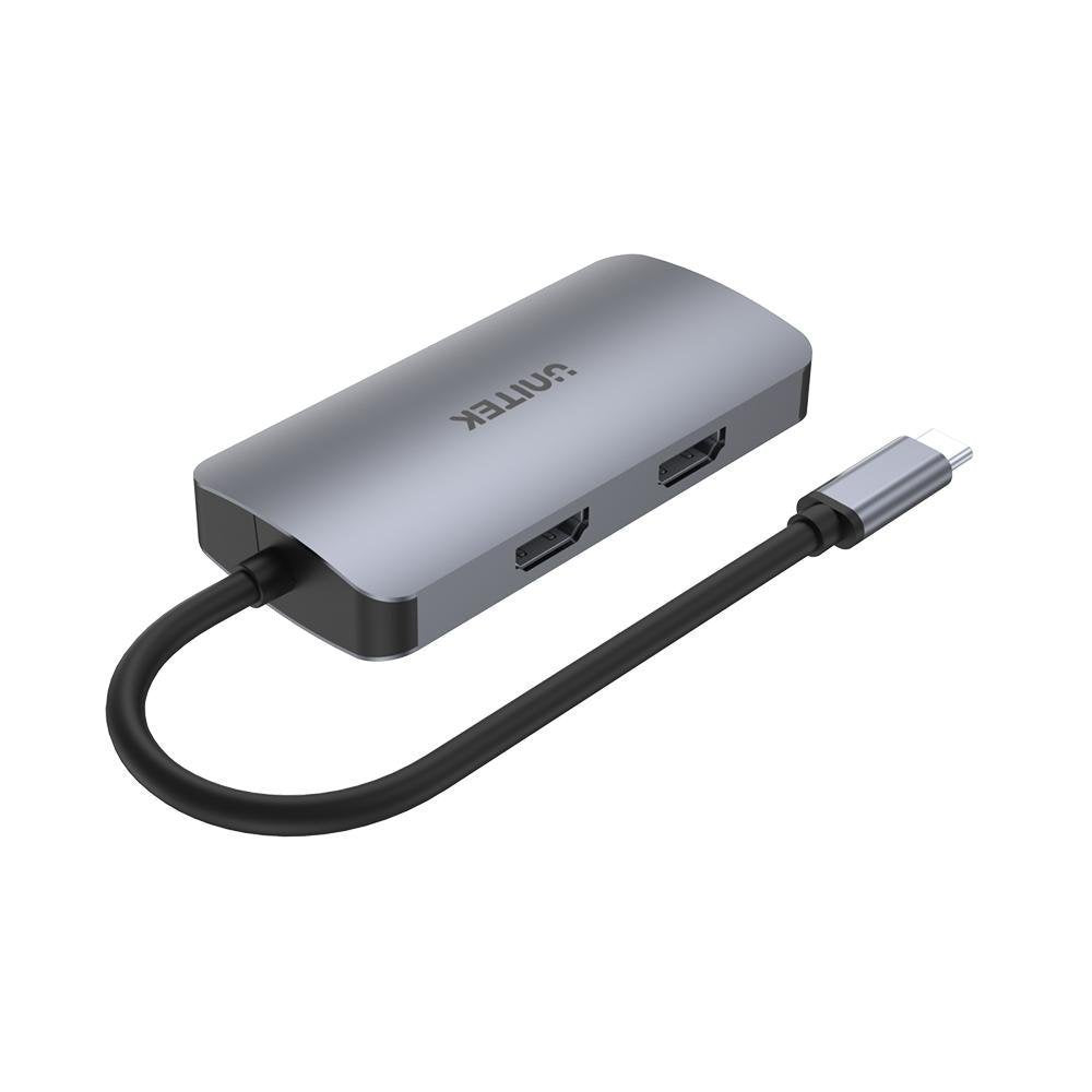 Unitek D1051A USB3.1 TypeC Hub 2xHDMI/VGA/PD100W up to 3 monitors