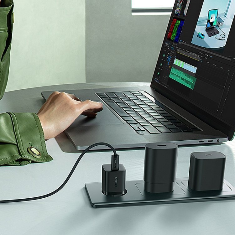 Baseus Charger Wall 25W USB-C GAN5 Mini EU Black