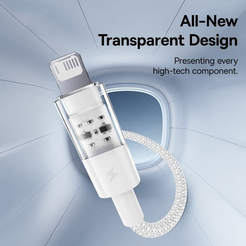 Baseus Cable Lightning to USB-A Gem Series 2m Moon White