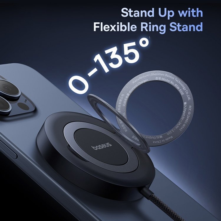 Baseus Charger Desktop Wireless 15W Qi2 SIMPLE MINI 4