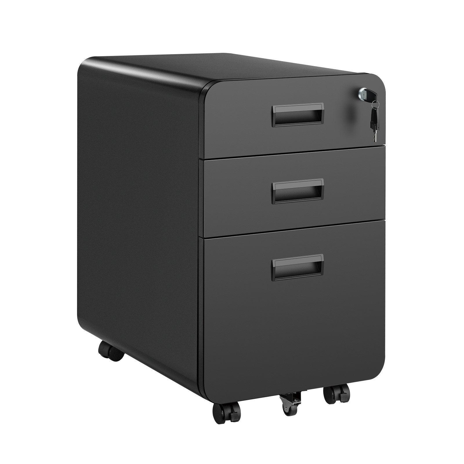 Lumivida File Cabinet Mobile with 3 Lockable Drawers CAB03-3