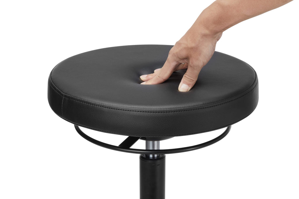 Lumivida Office Stool Ergonomic with Height Adjustale Faux Leather Upholstered Seat CH04-12