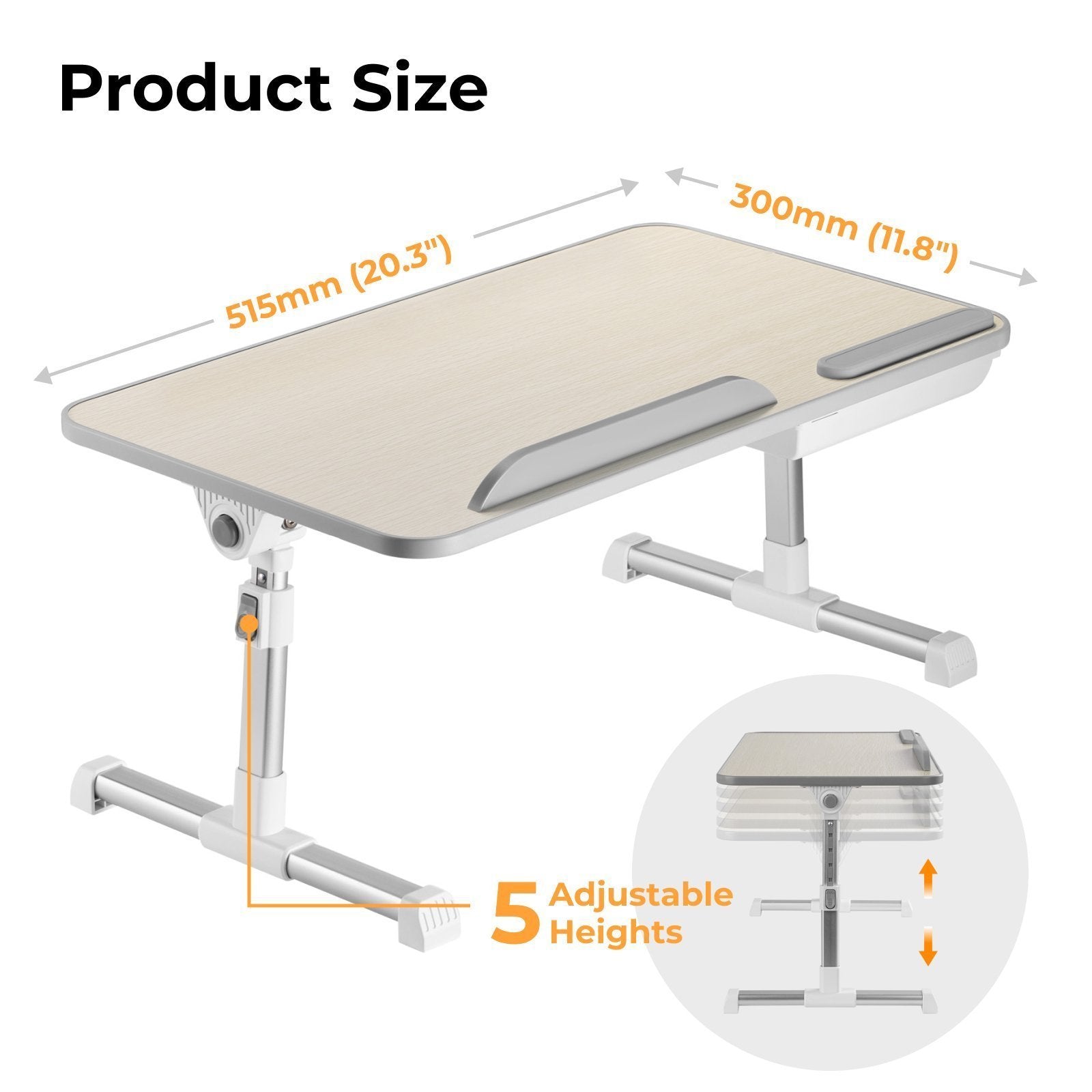 Lumivida Computer Tray Desk Multi-Purpose Foldable Ergonomic LPD01-6