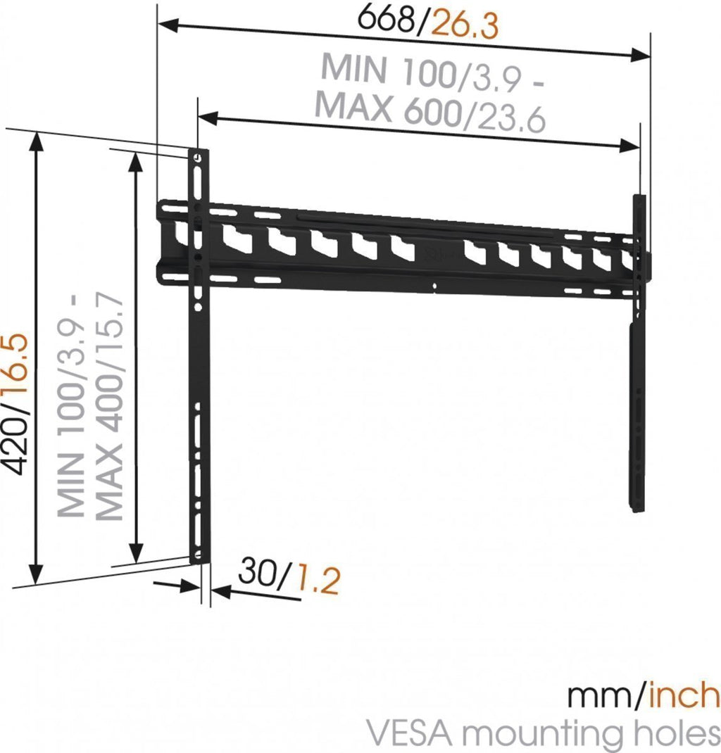 Vogels MA4000 FLAT TV Wall Mount 40-80” Black