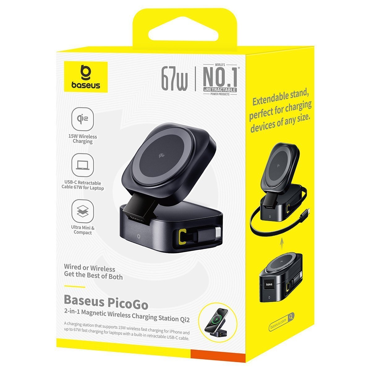 Baseus Charger Desktop Wireless+Wired 67W PicoGo Series