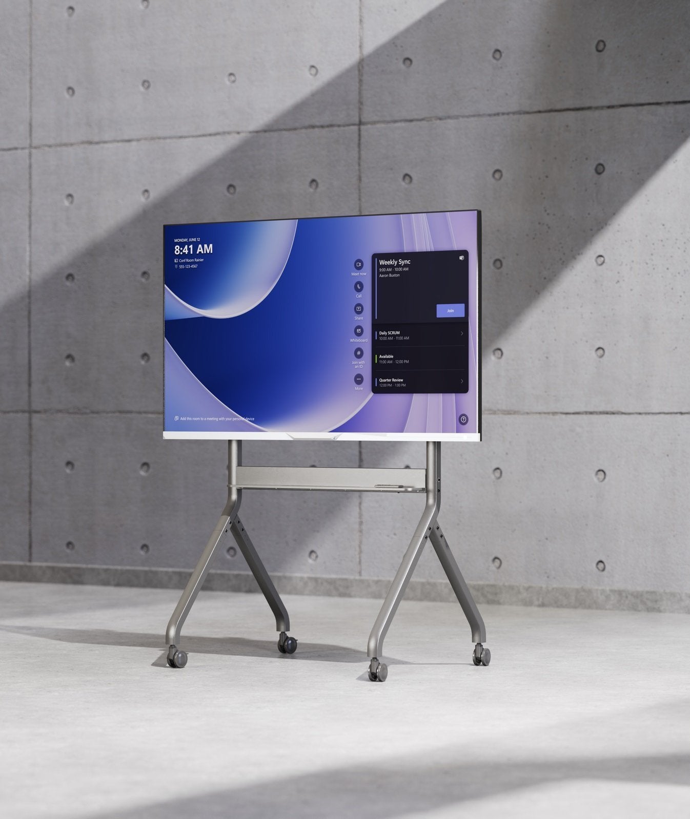 NBMounts P220 Motorized TV Trolley up to 90” 1.75m 90kg with Wireless Remote & Touchpad